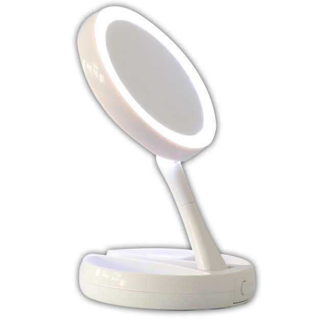 Cenocco Specchio Cosmetico a LED Pieghevole